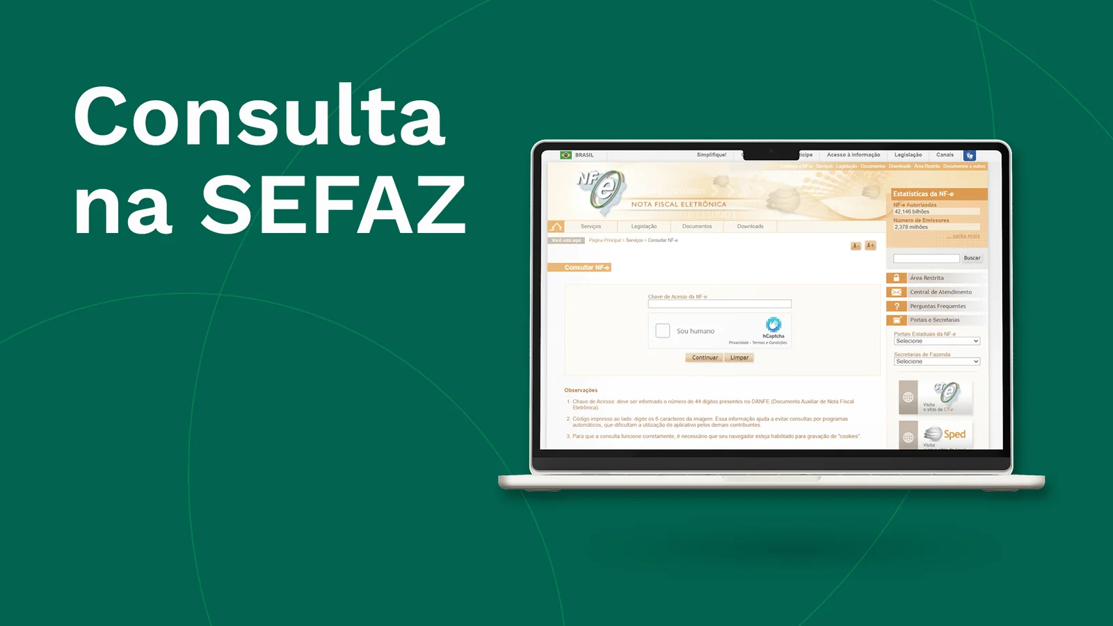 Como consultar o status da nota fiscal na SEFAZ?